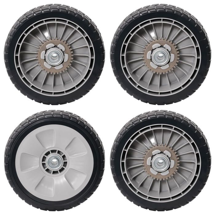 CheeMuii 4 Pack Lawn Mower Wheels Kit 4 Rear Wheels Replace for 42710-VE2-M02ZE 8" Push Mower Rear Wheels Compatible with Honda Lawn Mower HRR216 HRS216 HRT216 etc