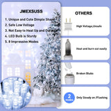 JMEXSUSS 33ft 100 LED White Christmas Lights, 8 Modes Connectable Clear Wire Twinkle Fairy String Lights Indoor, Plug-in Christmas String Lights Outdoor Waterproof for Christmas Wedding Party Tree