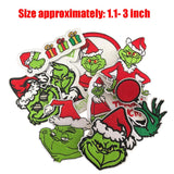 ELEFOCUS Christmas Embroidered Patches, Decorative Anime Repair Appliques for Sewing/Ironing Jackets Jeans Hats Backpacks Socks-9 Pcs