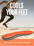 Sof Sole mens Athlete Performance Full-length Insole, Orange, Men s 11-12.5 US