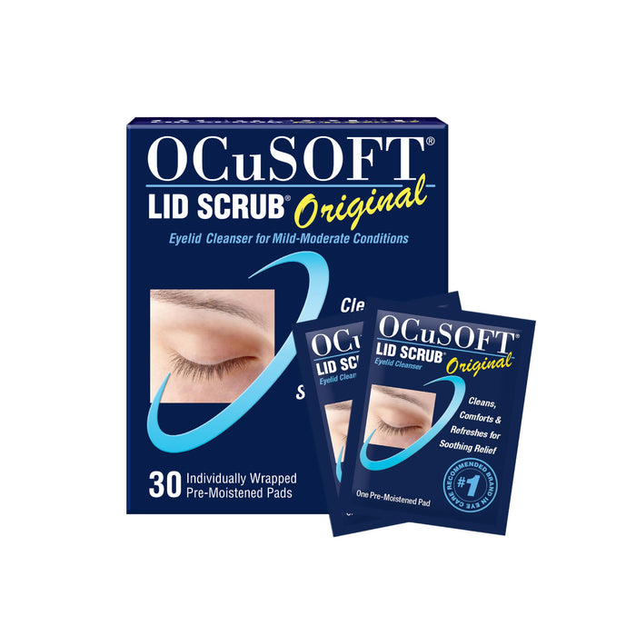 OCuSOFT Lid Scrub Original, Pre-Moistened Pads, 30 Count