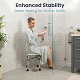 PELEGON Shower Chair for Inside Shower (350 lb) - Adjustable Height Shower Stool - Shower Seats for Adults, Bath Stools for Shower to Sit, Shower Chair, Shower Stools for Adults Sitting - Teal