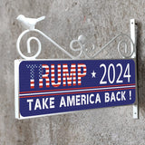 KATISHYRO 4 Pack Reflective Trump 2024 Car Magnet Stickers Trump 2024 Stickers, Take America Back Elect President Donald Trump Gifts 2024 Election Patriotic Highly, Waterproof Magnetic Bumper Stickers