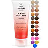 Four Reasons Color Mask - Red Copper - (27 Colors) Toning Treatment, Color Depositing Conditioner, Tone & Enhance Color-Treated Hair - Semi Permanent Hair Dye, Vegan and Cruelty-Free, 6.76 fl oz