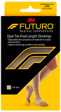 Futuro Open Toe Stocking, Unisex, Firm Compression, 20-30 mm/Hg, Helps Relieve Symptoms of Mild Varicose Veins, Medium Pair of 1