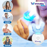 Whitebite Pro Professional Teeth Whitening Kit with Gels for Sensitive Teeth: Teeth Whitening LED Light, 35% Carbamide Peroxide Gel, Remineralization Gel and Mouth Tray