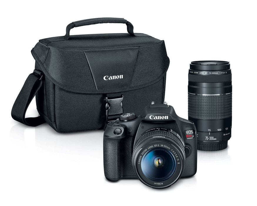 Canon EOS Rebel T7 DSLR Camera Double Zoom Lens Kit
