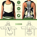 Mazhonqi Posture Corrector Back Support for Hunched Back, Kyphosis and Vertebral Compression Fracture Men and Women (Large)