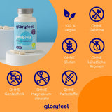 GloryFeel PROBIVIA Probiotics Capsules, 200 Gastro-Resistant Capsules, 18 Bacterial Strains + Inulin with Lactobacillus and Bifidobacterium, Laboratory Tested Production in Germany