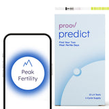 Proov Predict l Ovulation Test Strips to Predict Peak Fertility l 30 LH Tests | OPK Test Strips for Women | At home Hormone Testing