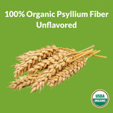 Nusyllium USDA Organic Psyllium Husk Fiber Powder, Daily Fiber Supplement Promotes Digestive Health* & Appetite Control* w/ Brown Sugar, Unflavored, 85 Servings