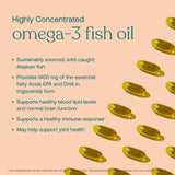 True Grace Omega-3 Fish Oil - 180 Softgels, Refill Pouch - 1400 mg EPA + DHA - Brain, Heart, Joint & Immune Health - Organic, Gluten Free, Soy Free
