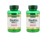 Set of 2 Nature's Bounty® Biotin 5000 mcg, 150 Softgels