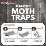 TRAP A PEST Pantry Moth Traps Safe Glue with Pheromones Effective Adhesive Non Toxic (8 Pack)