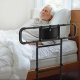 FORTEMOTUS Bed Rails for Elderly Adults Safety - Adjustable Heights& Extendable Bed Side Rail, Foldable Bed Assist Bar, Heavy Duty for Senior, Fits King, Queen, Full, Twin for 10~16'' Mattress