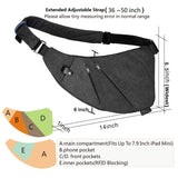 Anti Theft Travel Bags Daypack for Men Women, Slim Sling Bag Crossbody Chest Personal Pocket Bag