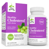 Terry Naturally Healthy Cholesterol with Amla - 60 Capsules - Supports Healthy Triglyceride Levels & Good HDL - Non-GMO, Vegan, Kosher - 30 Servings