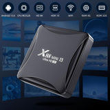 Android 13.0 TV Box 4GB RAM 32GB ROM TV Box RK3528 Quad-Core 64bit Cortex-A53 with Dual Wi-Fi 2.4G/5.0G, BT 5.0/ 3D Ultra HD 8K/ H.265/ 100M LAN/USB 3.0 Smart TV Box