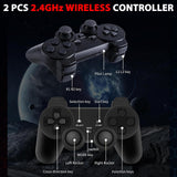 Upgrade Wireless Retro Game Console Stick, ZeroStory Retro Video Game Console Stick Built in 20000+ Games with 15 Emulators, 4K HDMI Output with 2 2.4G Wireless Controllers (64GB Memory Card)