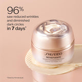 Shiseido Benefiance Wrinkle Smoothing Eye Cream - 15 mL - Visibly Improves Five Types of Eye Wrinkles, Dark Circles & Puffiness - 48-HR Hydration - All Skin Types - Non-Comedogenic