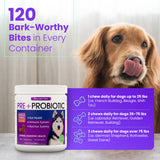 FREYDELL Pets Probiotics for Dogs Dog Upset Stomach Relief Dog probiotic, Fiber Supplement for Dogs, Yeast Infection Treatment for Dogs & Dog Diarrhea Medication, Probiotic for Dogs of All Ages.