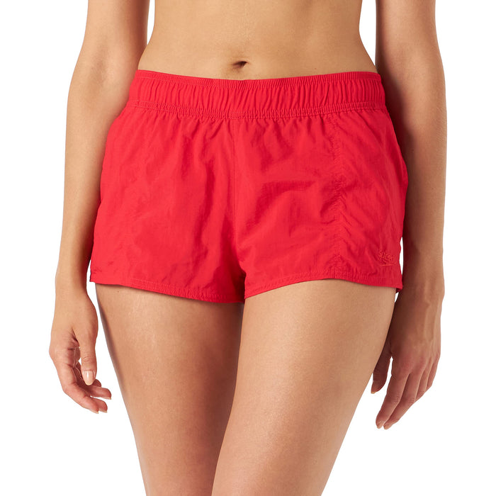 Speedo Women's Essential Watershort Swimming Trunks | Ladies Swim Shorts, Fed Red, XS