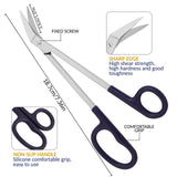 ASM® Extra Long Thick Toe Nail Scissors Chiropody Podiatry 7" - Long Handled Sharp Nail Clippers Cutters for Fingernail & Toenail, Nail Scissors for toenails, Toe Nail Scissor