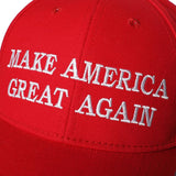 MAGA Hat Trump 2024,Embroidered Make America Great Again Donald Trump Slogan Hat and American Flag Adjustable Baseball Cap (MAGA and Flag Red)