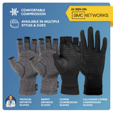 Dr. Frederick's Original Grippy Arthritis Gloves for Women & Men - Anti-Slip Compression Gloves for Arthritis Pain Relief - Small