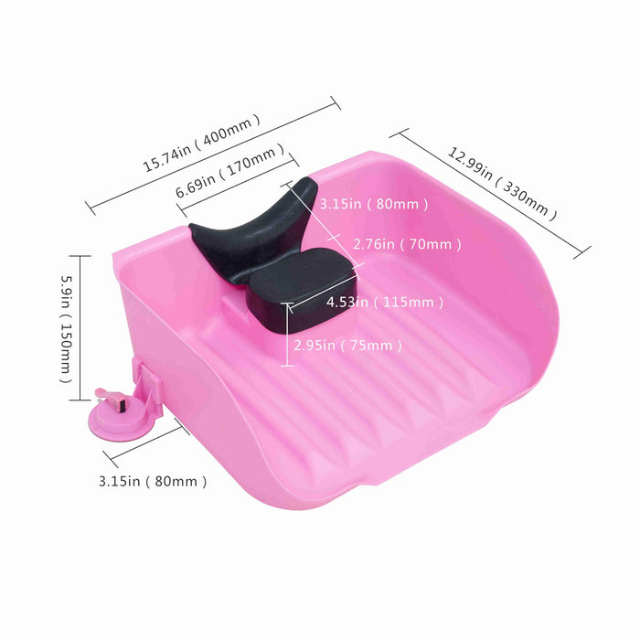 Portable Shampoo Basin for Children,The Elderly,Pregnant Woman,Friends Tear Free Hair Wash at Home(Pink)