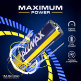 Allmax AA Maximum Power Alkaline Double A Batteries (100 Count) – Ultra Long-Lasting, 10-Year Shelf Life, Leakproof Design, Maximum Performance – 1.5V