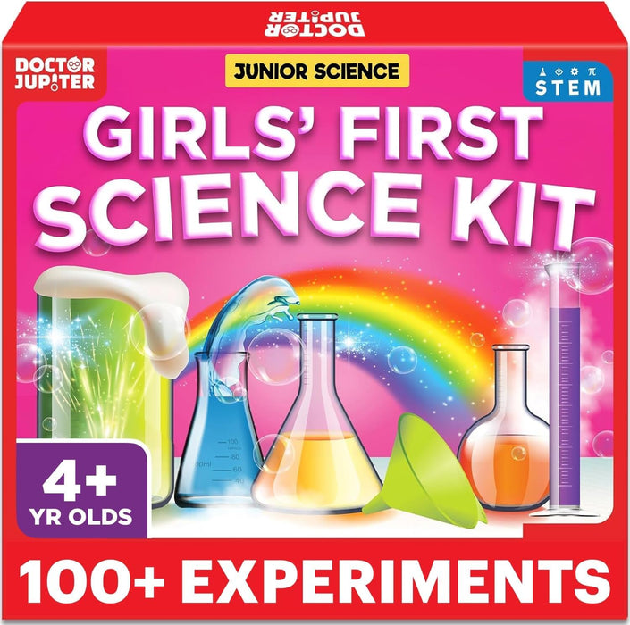 Doctor Jupiter Girls' First Science Experiments Kit for Kids Ages 4+