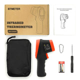 BTMETER BT-1500 Pyrometer 30:1 Industrial Laser Thermometer Gun, -58℉ to 2732℉ Non Contact High Temp Infrared Thermometer Digital IR Temperature Gauge Orange(NOT for Human Temp Test)