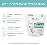 Himalaya Organic Psyllium Whole Husk, Natural Daily Fiber Supplement, Regularity, Appetite Management, USDA Certified Organic, Non-GMO, 56-Tablespoon Supply, Unflavored, 12 Oz