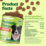 Probiotics for Dogs - Probiotic Chews for Dogs Digestion & Gut Health - Immune & Yeast Balance Dog Probiotics - Bowel Support Probiotic and Prebiotic for Dogs - Itch and Allergy Dog Probiotic - 120pcs