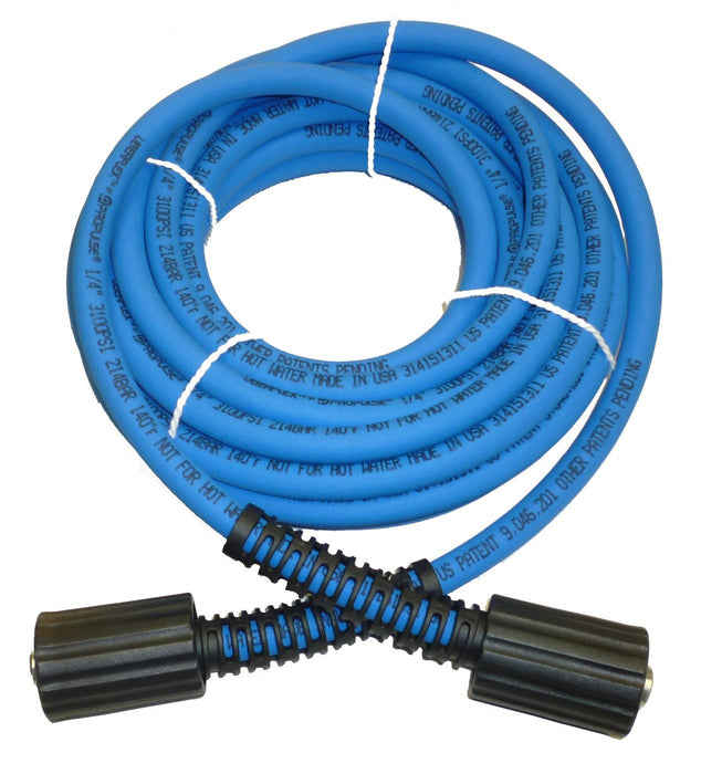 UBERFLEX™ Kink Resistant Pressure Washer Hose 1/4", 3,100 PSI with (2) 22MM - Made in USA - (25 Feet)