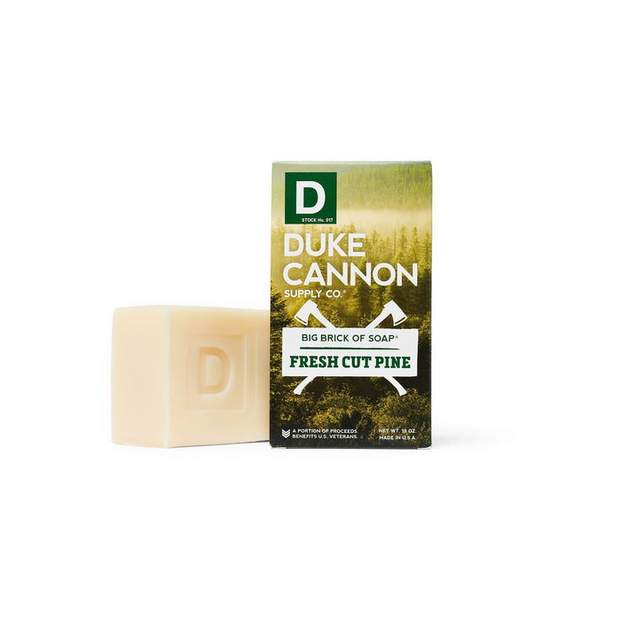 Duke Cannon Supply Co. - Great American Frontier Men's Big Brick of Soap, Fresh Cut Pine (10 oz) Superior Grade Soap Bar With Unique, Outdoor, Masculine Scents - Fresh Cut Pine, Modern Invigorating