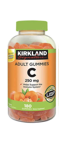 Kirkland Signature Vitamin C Adult Gummies 250 mg, 180 Count