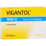 Vigantol 1,000 IU vitamin D3 tablets, 50 pcs