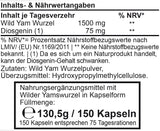 NATURA HANDELS Mexican Wild Yam Capsules, Whole Root, 150 Caps x 750 mg, Vegan