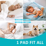 KANECH Waterproof Pads Washable, 18"x26" ( Pack of 4),Heavy Absorbency Crib Waterproof Mattress Pad , Washable Incontinence Bed Pads for Adults, Elderly and Pets