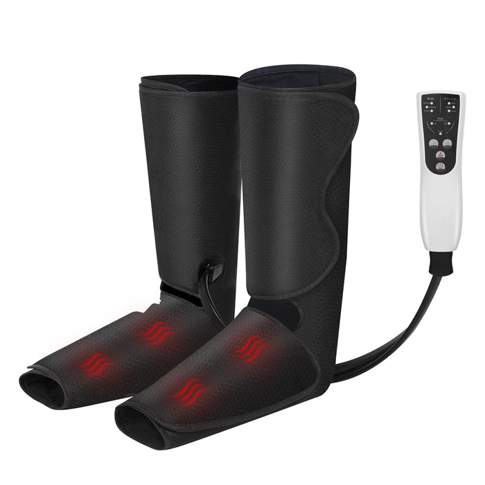 LINGTENG Leg Massager for Heat and Compression, Home Leg Compression Massager with Circulation, Warm Feet, 3 Massage Mode: Squeeze by Air Bag Pressure, (Within 20 Inches of Calf), Gifts