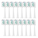 Toothbrush Heads for Philips Sonicare Replacement Brush Heads with Protective Cover Soft Dupont Bristles Electric Toothbrush Replacement Heads for Oral Health, 16 Pack