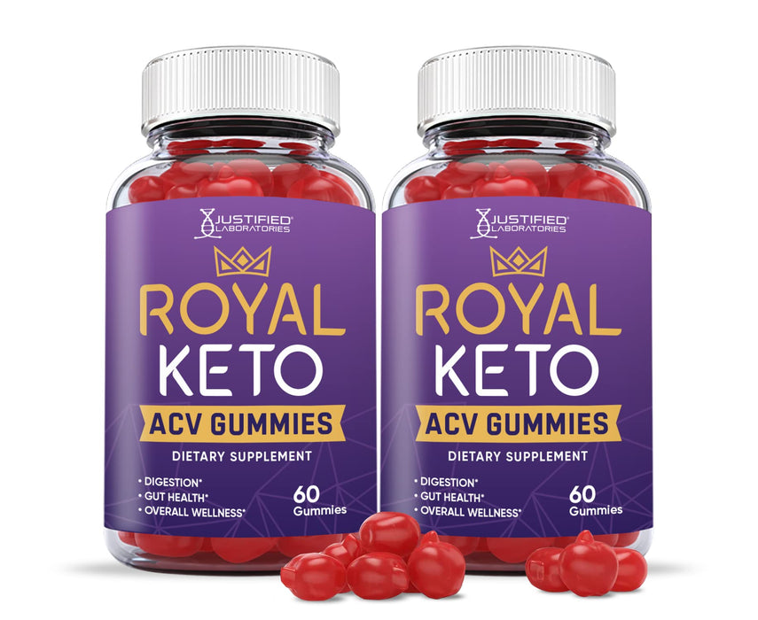 (2 Pack) Royal Keto ACV Gummies 1000MG with Pomegranate Juice Beet Root B12 120 Gummys