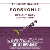 Nature's Way Forskohlii Standardized to Forskolin, Supports Healthy Body Composition*, 60 Vegan Capsules