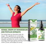 SUNSTORE-IN DendrobiumMullein Extract Powerful Lung Support Cleanse Respiratory Herbal Drop (2Pack)