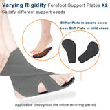 JOMECA Upgraded Drop Foot Brace for Walking with Shoes - Dual Forefoot Support Plates Adjustable Soft AFO, Foot Drop, TBI, ALS, MS, Bone Fracture, Fits Women & Men (Right, L/XL)