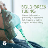 Mars Wellness Oxygen Tubing - Premium Green Crush Resistant Oxygen Tubes - 25 Foot - Pack of 5 Tubes