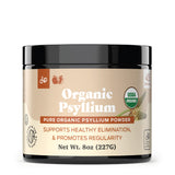 Organic Psyllium Husk Powder & Fiber Supplement Bulk - 10oz (280g) Pure Bulk Organic Whole Unflavored Fiber & Colon Cleanse Psyllium Seed