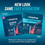 DripDrop Hydration - Orange - Electrolyte Drink Mix Single Serve Hydration Powder Packets | Non-GMO, Gluten Free, Vegan | 32 Sticks